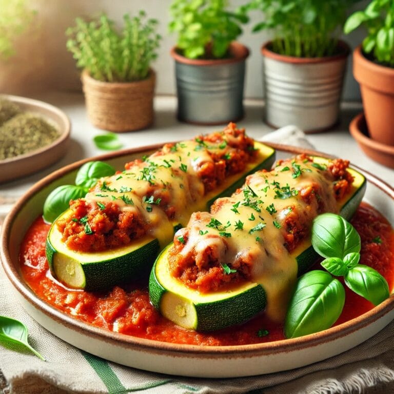 Protein Zucchini Boote