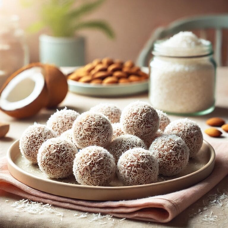 Energiebällchen im Kokosmantel