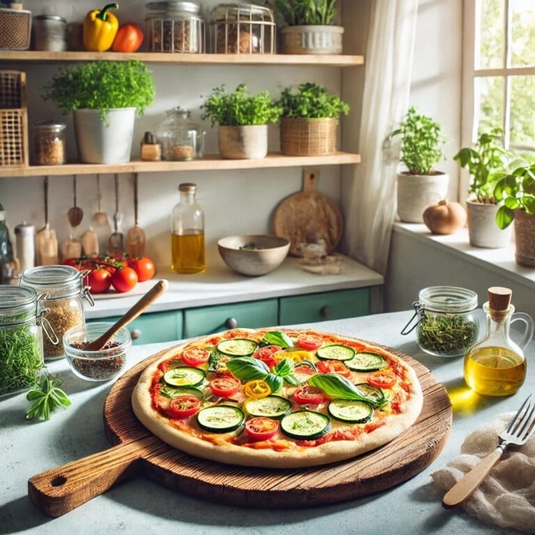 Pizza: Rezept mit Vollkornteig ohne Hefe