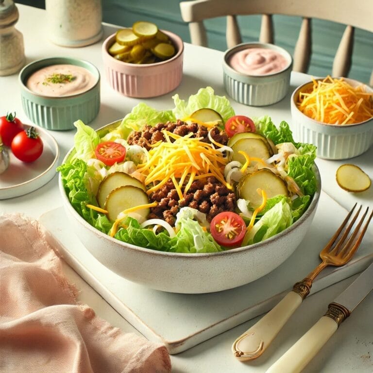 Big Mac Salat: Schnelles Low-Carb Rezept