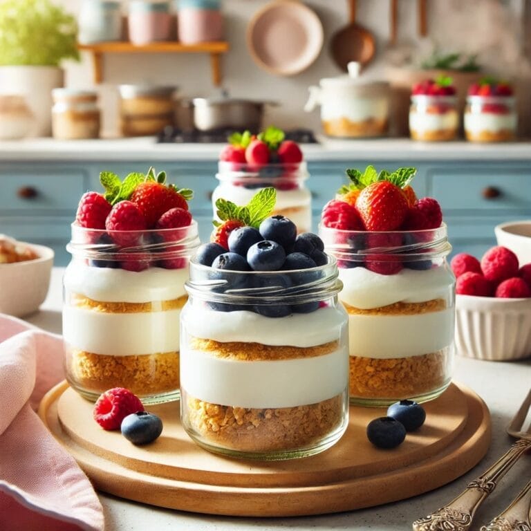 (Veganer) Käsekuchen im Glas: Schnelles Dessert ohne Backen