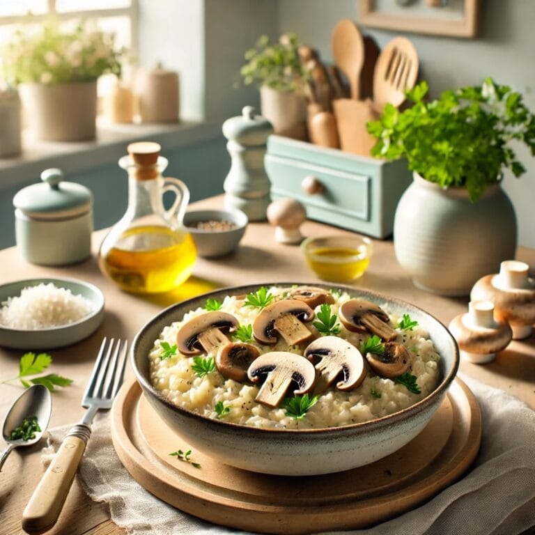 Cremiges Pilz-Risotto ohne Sahne – Einfaches Rezept mit vollem Geschmack