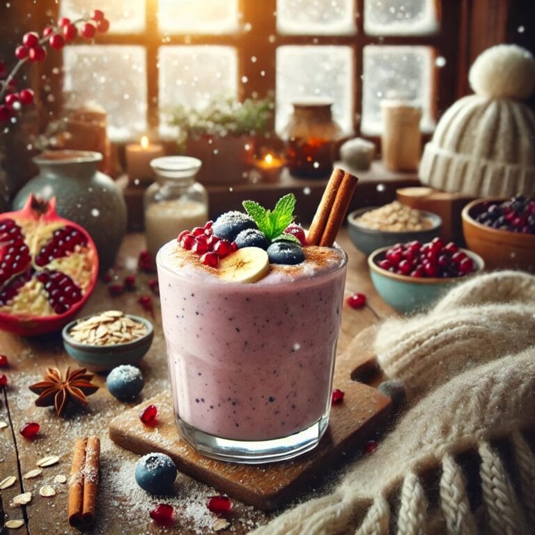 Winterlicher Veganuary-Smoothie: Veganes Rezept mit Zimt und Beeren
