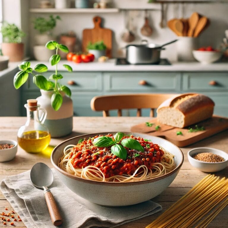 Vegane Linsen-Bolognese – schnell und voller Geschmack