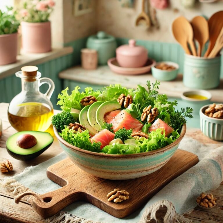 Omega-3-Salat mit Lachs & Walnüssen – Gesund, sättigend & in 10 Minuten fertig!