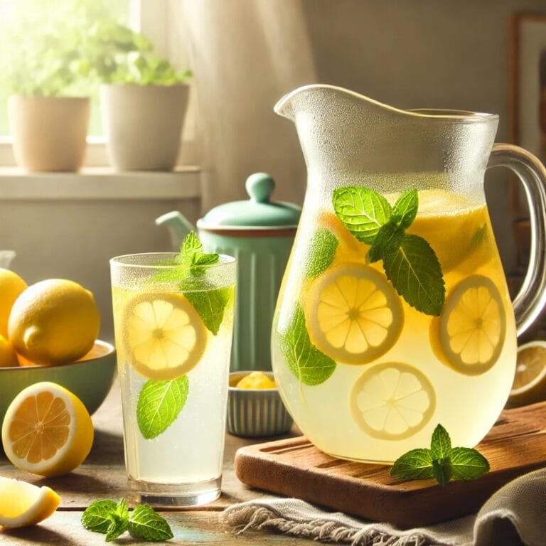 Klassische Zitronenlimonade – Frisch, spritzig & voller Vitamin C!