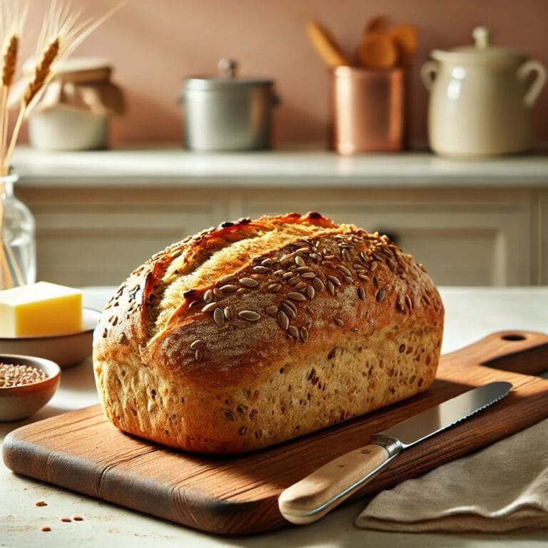 Schnelles Vollkornbrot ohne Hefe – Ballaststoffreich & super einfach!