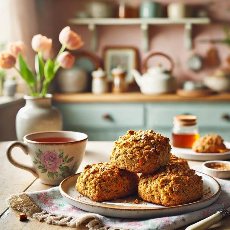 Gesunde Karotten-Hafer-Scones – Zuckerfrei, ballaststoffreich & perfekt für den Frühling!