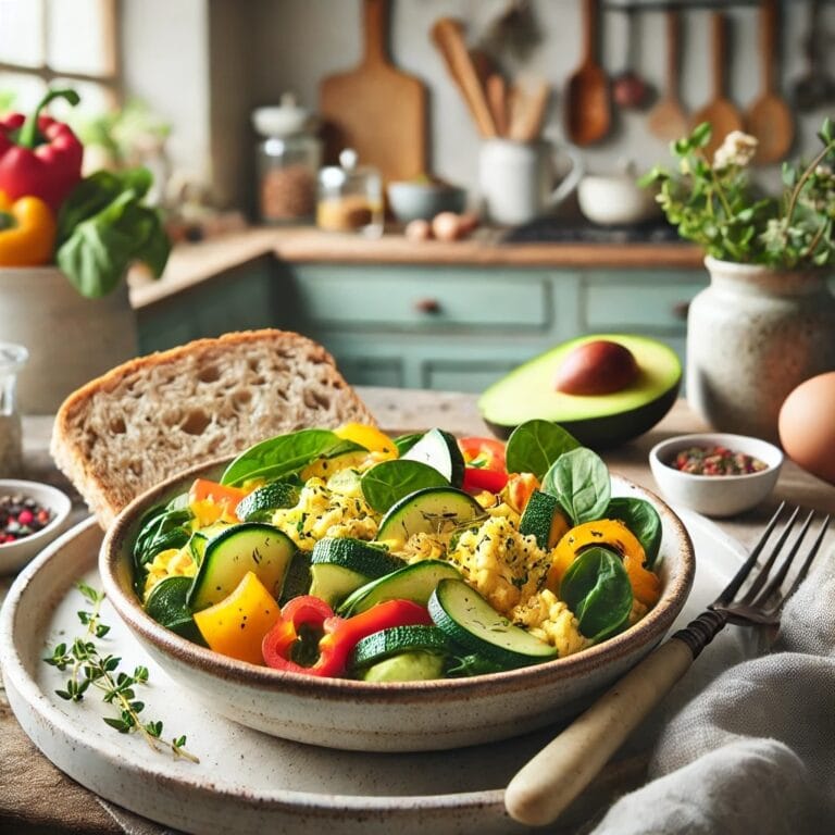 Rührei-Gemüse-Pfanne – In 10 Minuten fertig! 