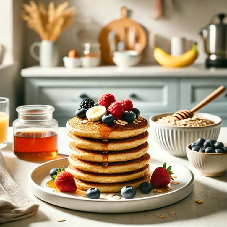 Fluffige Protein-Pancakes ohne Zucker – Perfekt für Muskelaufbau