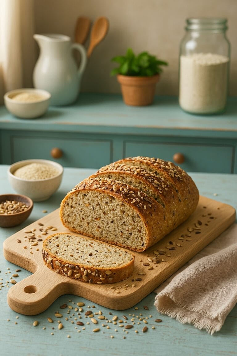 Einfaches 5-Zutaten-Brot – ballaststoffreich, sättigend & genial unkompliziert