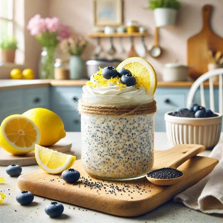 Fruchtige Overnight Oats mit Zitrone & Mohn – Gesund, Sättigend & Perfekt zum Abnehmen!