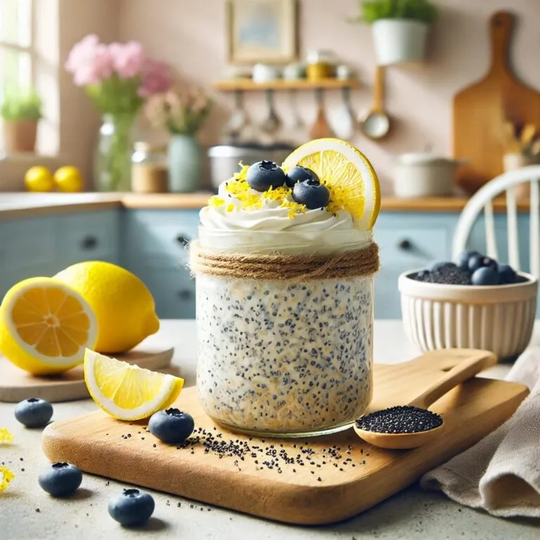 Fruchtige Overnight Oats mit Zitrone & Mohn – Gesund, Sättigend & Perfekt zum Abnehmen!