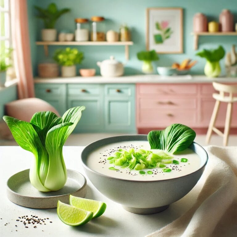 Cremige Kokos-Pak-Choi-Suppe mit Ingwer – Wärmend & Leicht