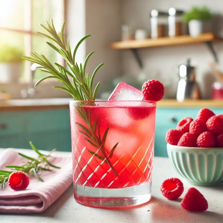 Fruchtiger Himbeer-Rosmarin-Mocktail – Perfekter Frühlingsdrink ohne Alkohol! 