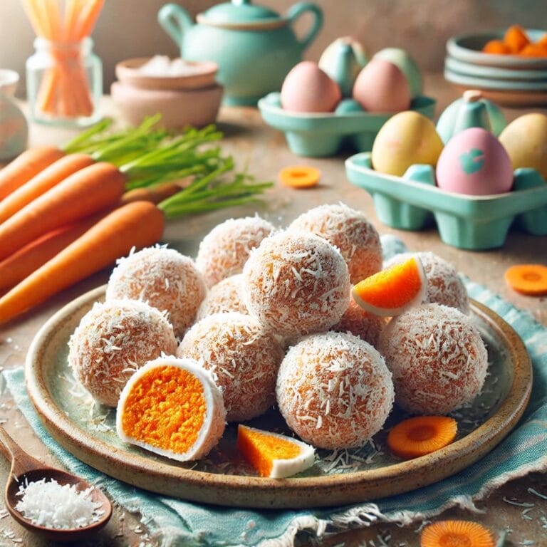Möhren-Kokos-Energiebällchen – Der perfekte Oster-Snack!