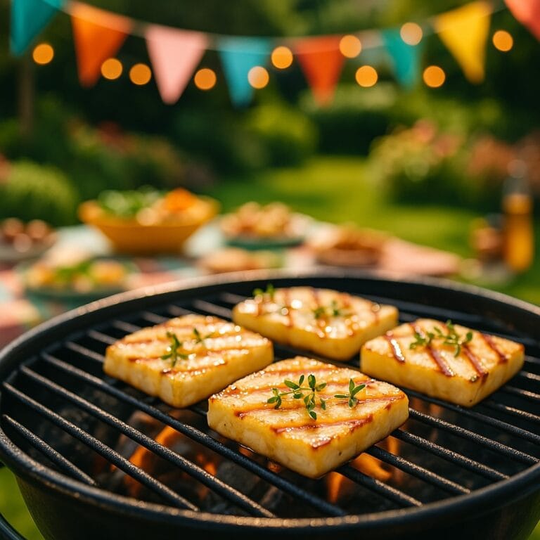 Gegrillter Halloumi mit Honig & Thymian – schnell, würzig, süß-herzhaft! 
