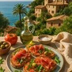 Pa amb Oli – mallorquinisches Brot mit Olivenöl, Tomate & Serrano