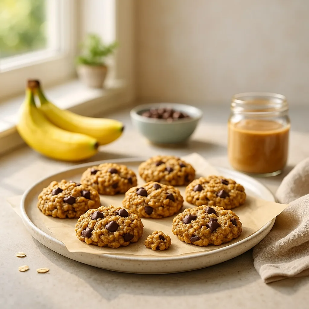 5-Zutaten-Bananen-Hafer-Cookies