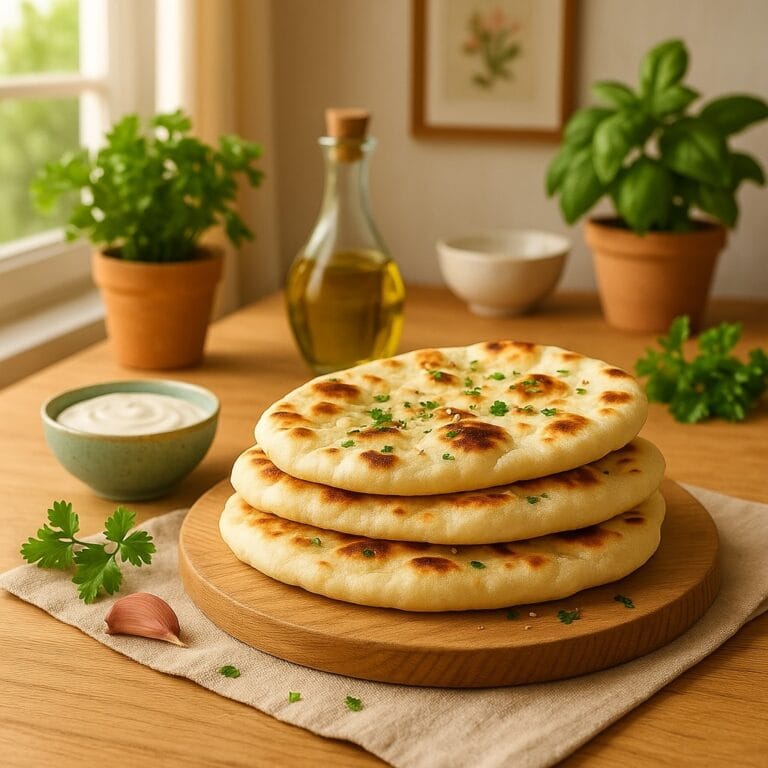 Einfaches Naanbrot – Weich, fluffig & perfekt zum Tunken