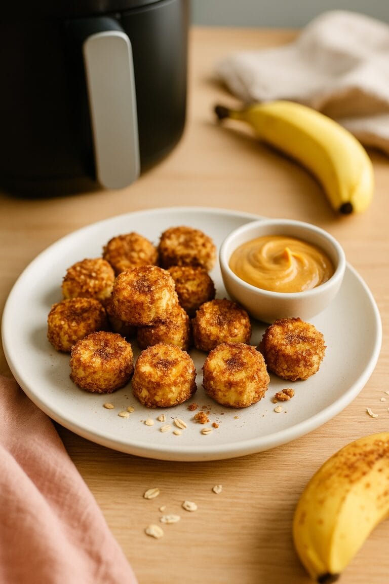 Airfryer-Bananenröllchen mit Zimt & Knusper-Crunch