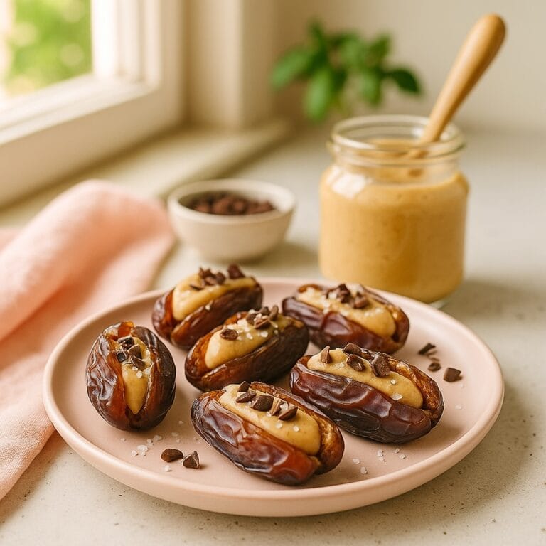 Gefüllte Datteln mit Cashewmus