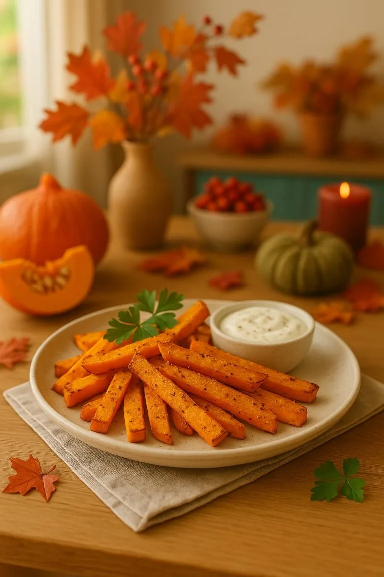 Airfryer Kürbis-Fritten: Knusprig, herbstlich & Low-Carb