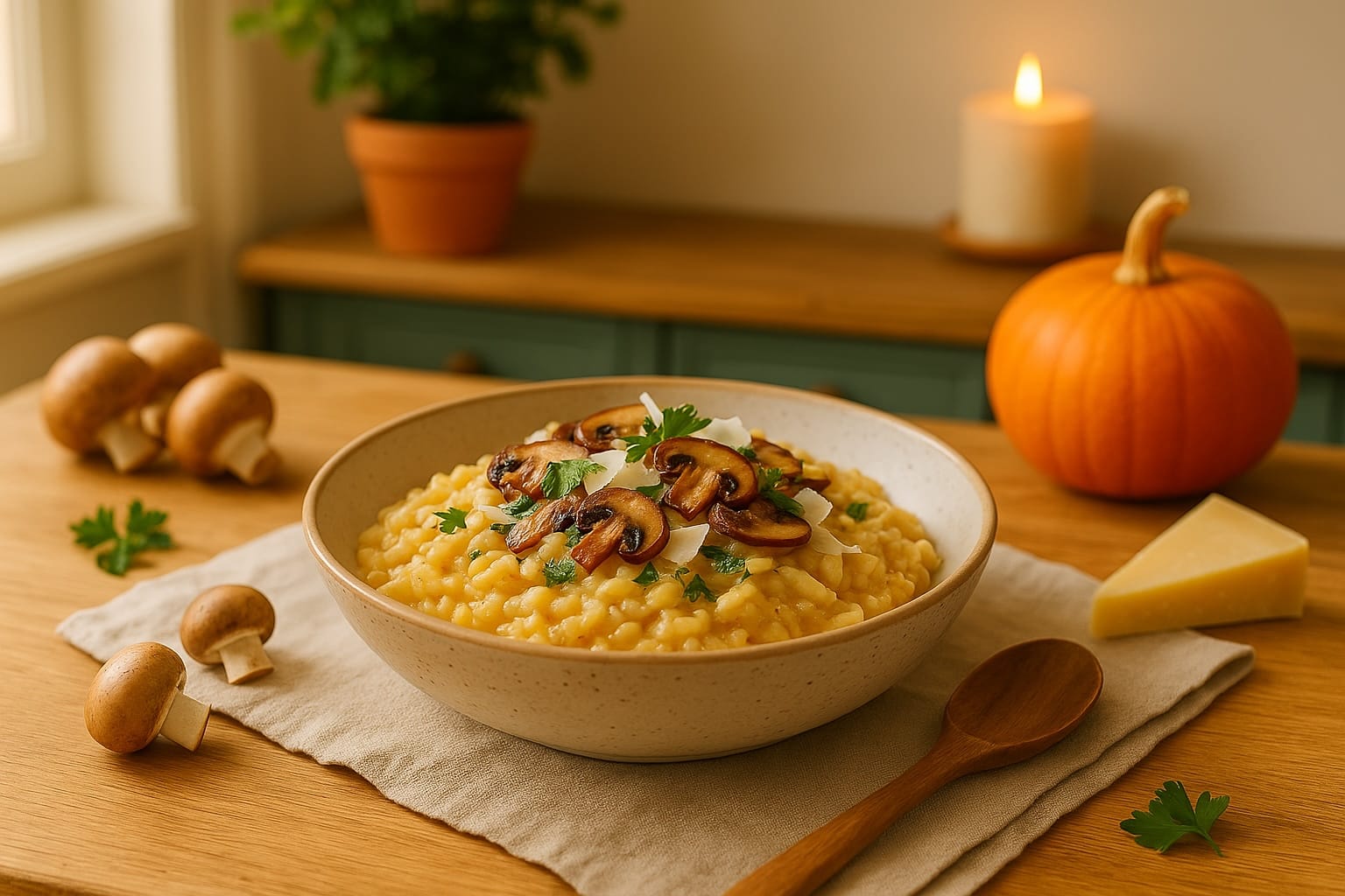 Pilz-Risotto mit Parmesan – cremig, aromatisch & cozy